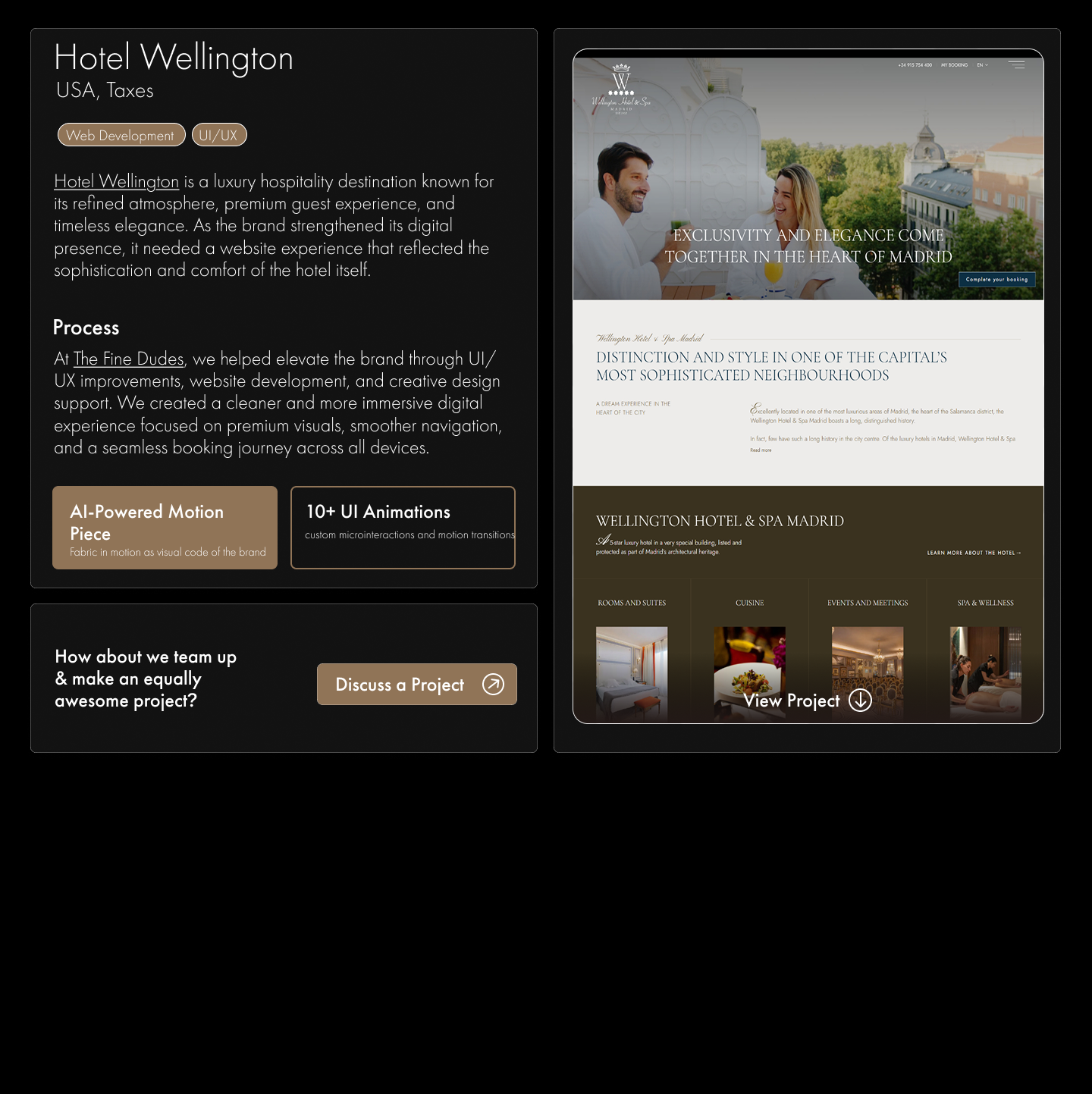 Hotel Wellington case study preview